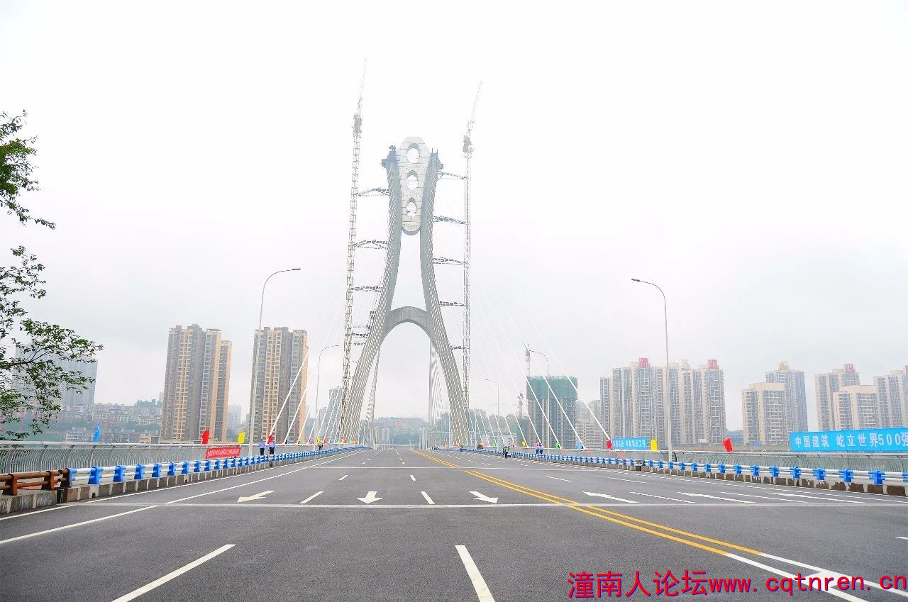 潼南涪江大桥效果图图片